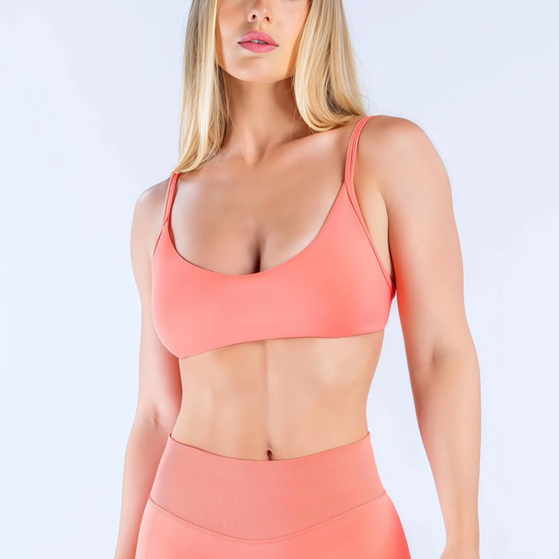 Plunge Bra Push Up - HISTELLO インパクトスクープネックブラ レディース Uバック スポーツタンクトップ プッシュアップ
