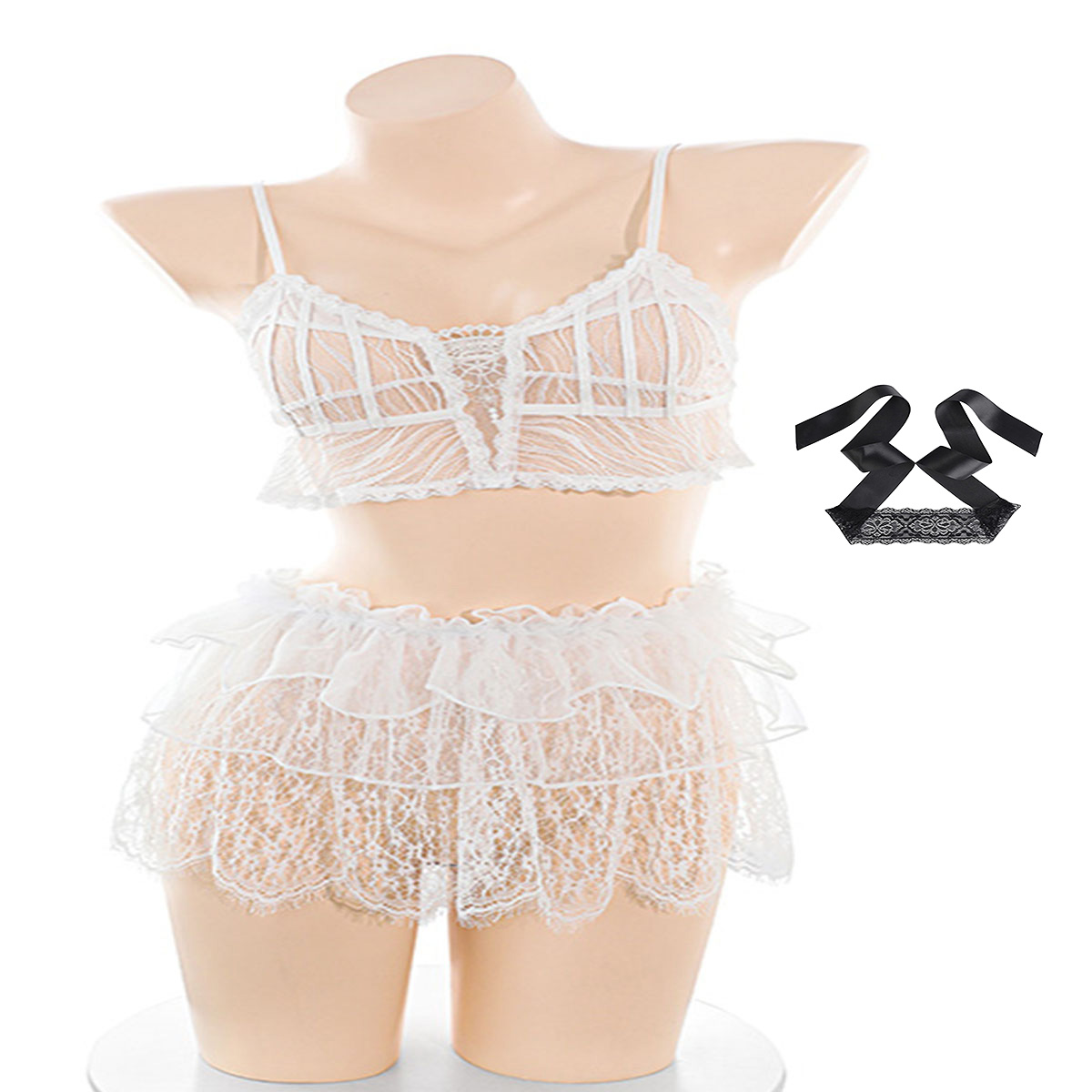 LISM スイートシアーレースランジェリーセット 女性用、ス - Lace Bralette Set のレビューと価格