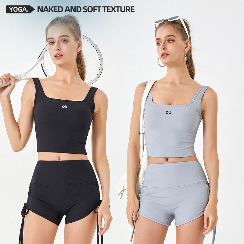女性用サマーリブヨガタンクトップ、内蔵パッド付きストラップ、 - Plunge Bra Push Up のレビューと価格